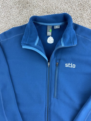 Chaqueta Stio Para Hombre Mediana Azul Polar Wilcox Exterior Senderismo Polartec Cremallera Completa - Imagen 2 de 11