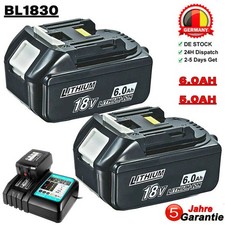 2X BL1830 -18V/6,0Ah für Makita Akku BL1860B BL1850 197422-4 BL1850 BL1830 LED