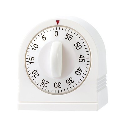 Kitchen Timers for Cooking, 60 Minute Wind Up - Chef Cooking Timer with White 