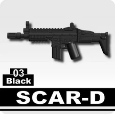 SCAR Assault Rifle Compatible with toy Lego Bricks And minifigures Army M16