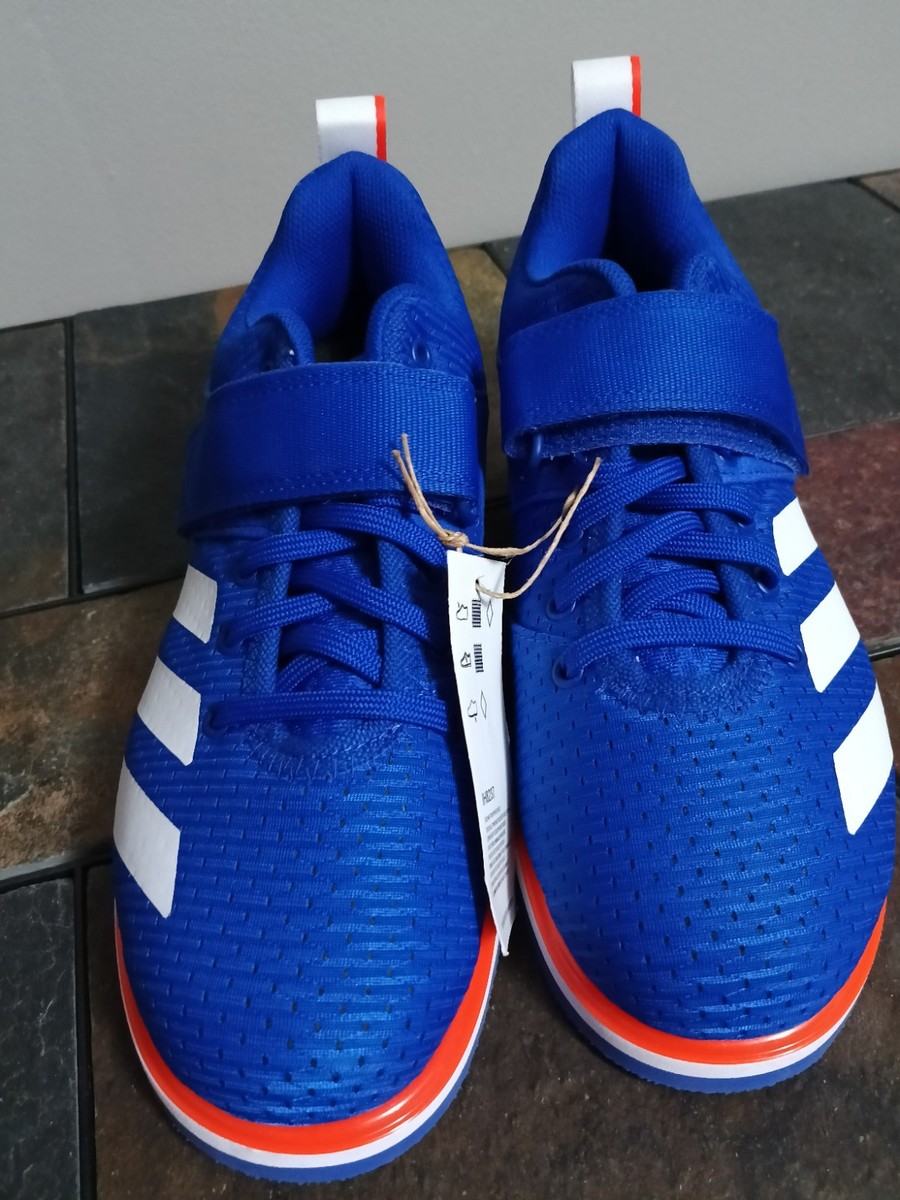 Adidas Powerlift 5 Powerlifting Weightlifting Shoes Blue/White