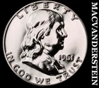 1961 Silver Franklin Half Dollar - Choice Gem Proof  Lustrous  #K2731