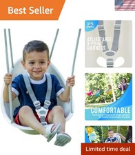 Elegant Coconut Toddler Swing with 3-Point Safety Harness - Outdoor  Indoor Fun