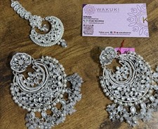 Indian pakistani Jewelry Earrings And Tika