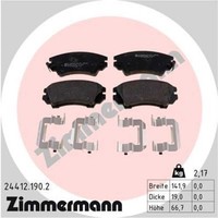 Zimmermann BremsbeläGe Vorne FüR Opel Astra J Chevrolet Malibu Camaro