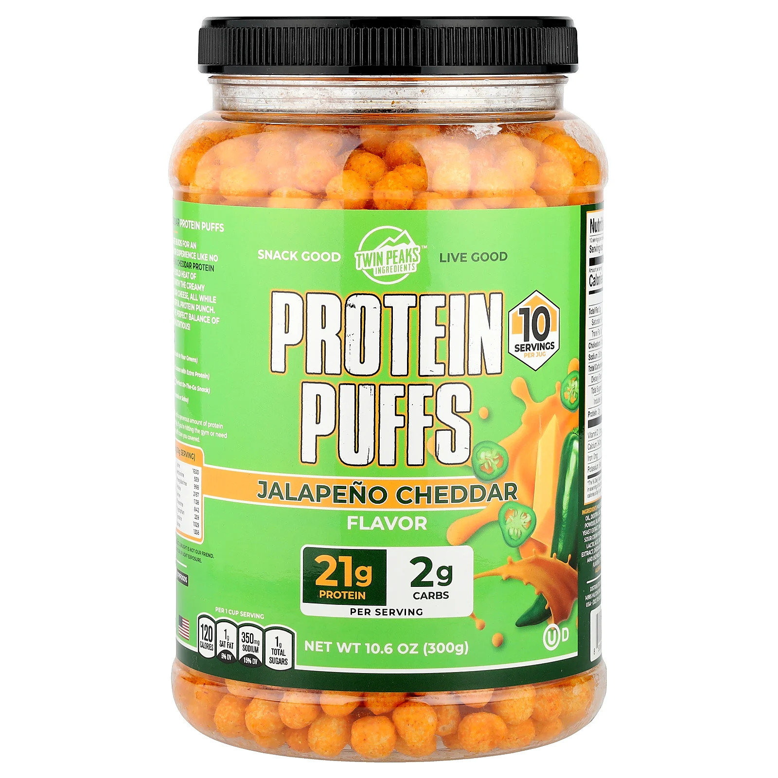 Protein Puffs Чеддер с халапеньо 106 унций 300 г 5090₽