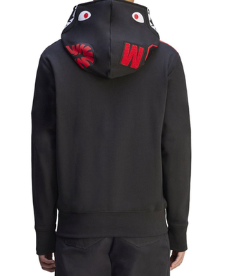 BAPE x adidas Black Jacket Hooded Full Zip Shark Hoodie Originals