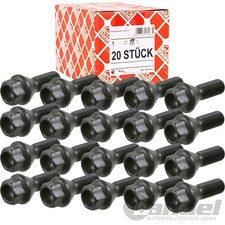 20x FEBI RADSCHRAUBE KEGELBUND STAHL-/ALUFELGEN passend für BMW X1 5er E12/28