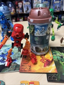 Lego Bionicle TOA MATA Set of 6 w/ Instructions, Posters & Canisters RARE