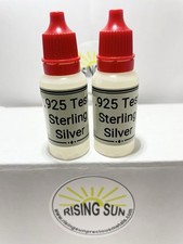  2 SILVER Test Acids Tester Kit Jewelry .999 .925 Sterling Testing Stone Detect