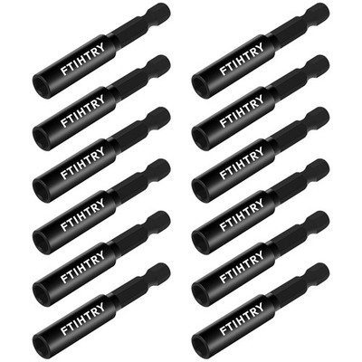 FTIHTRY 1/4â Magnetic Extension Socket Drill Bit Holder,12Pcs Screwdriver Ex...
