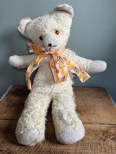 Daff - A Vintage Cream Plush Teddy Bear Nightdress Pyjama Case Possibly Pedigree