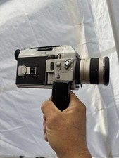 Canon 814 Super 8 Zoom Reflex Movie Camera Silver, Model 814