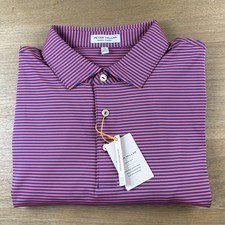 Peter Millar Polo Shirt Men  s XL Performance Stretch Summer Comfort TGA Logo NWT