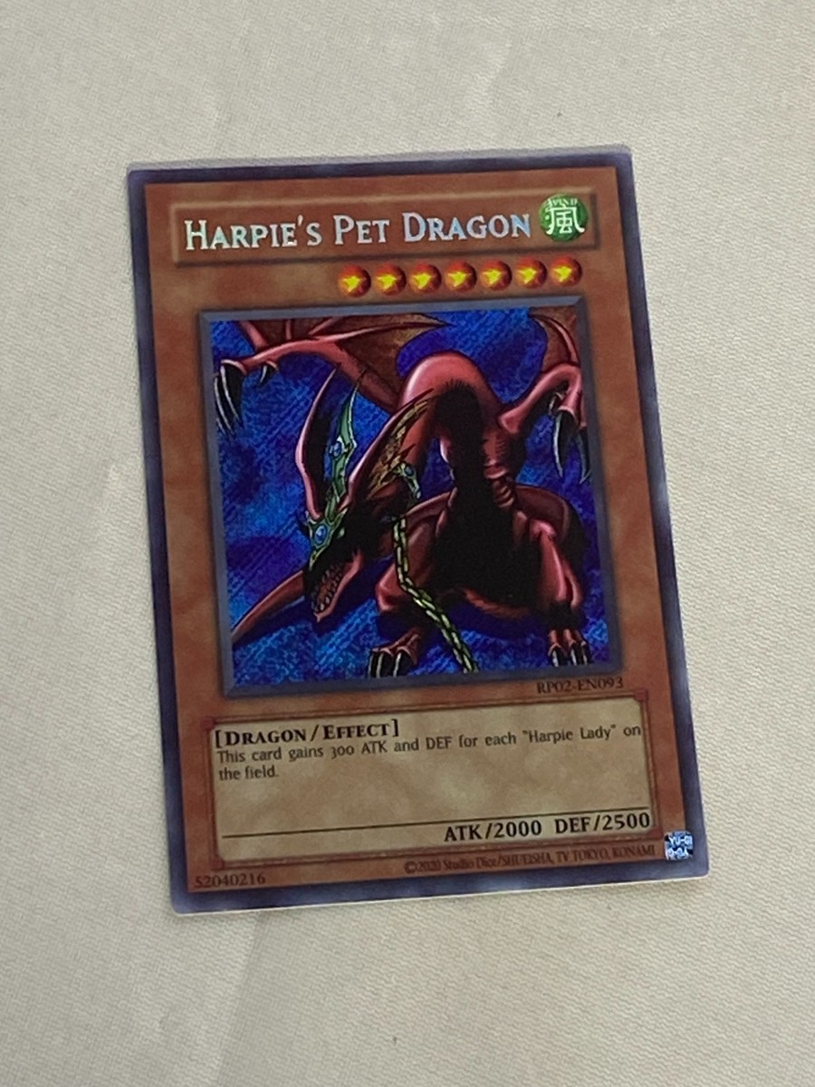 Yu-Gi-Oh! Secret Rare Harpie's Pet Dragon Retro Pack 2 Reprint | eBay