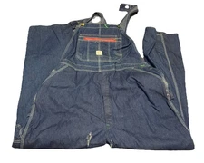Vintage 90s Pointer Brand Bib Overalls Made in USA 44 X 32 Dark Blue Denim