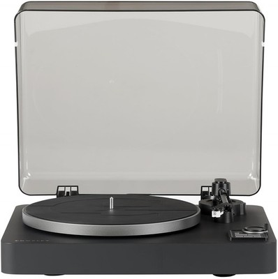 C300A-BK Fully Automatic Belt-Drive Bluetooth Turntable Record Player, Black