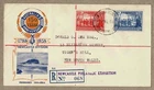 Australia 1938 Newcastle Phil Exhib Registered Label 150th Anniv Cover Tighes H