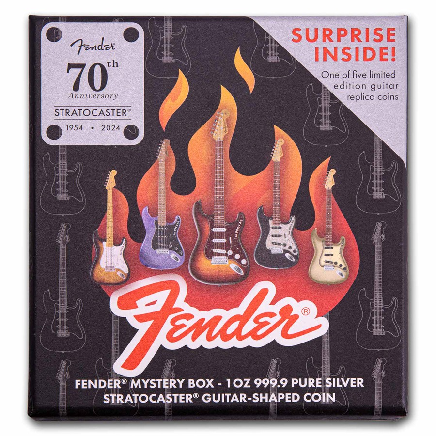 2024 PAMP 1 oz Proof Silver Fender® Stratocaster Mystery Box | eBay
