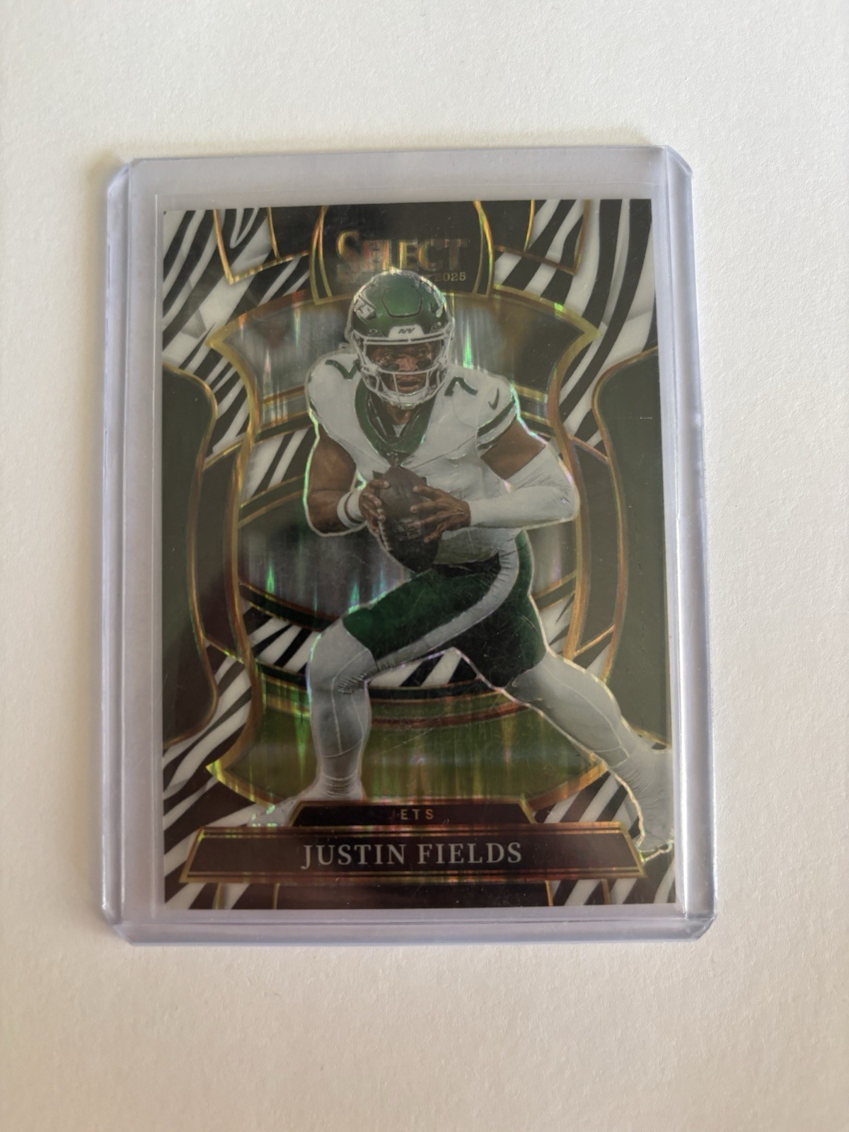 2025 Select Concourse Zebra Prizm SSP Justin Fields #75