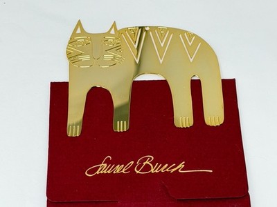 Vintage 1991 Laurel Burch Gold Tone Magic Christmas Magicat Cat Holiday Ornament