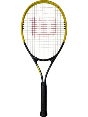 Wilson Hyper Precision Tennisschläger gelb schwarz Griffgröße 3 3/8 besaitet