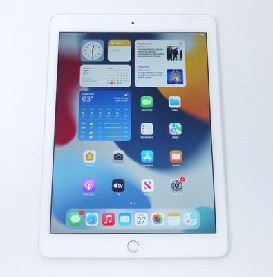 Apple iPad Air 2 16GB 9.7'' A1566 WiFi Silver Tablet - Working Great