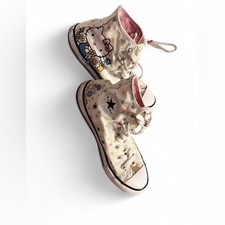 Converse x Hello Kitty Chuck Taylor High Top Sneakers Kids Size 3 Floral