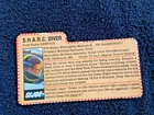 VINTAGE GI JOE SHARC DIVER DEEP SIX FILE CARD ARAH