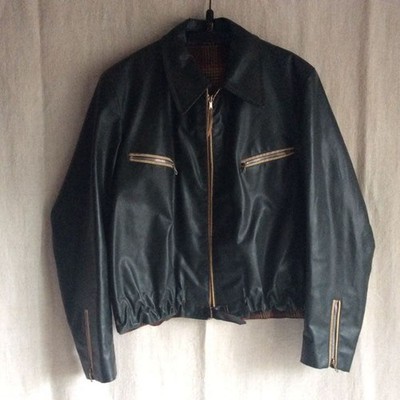 Lewis Leathers Riders Motorcycle Cyclist 50's PVC leather Jacket