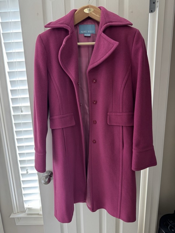 NINE WEST WOMEN WOOL COAT SIZE 8