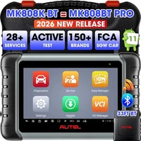 2026 Autel MaxiCOM MK808BT PRO MK808K-BT OBD2 Diagnostic Scanner Active Test FCA