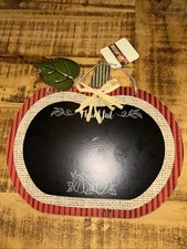 Fall Pumpkin Hanging Sign  Thankful  Harvest Decor