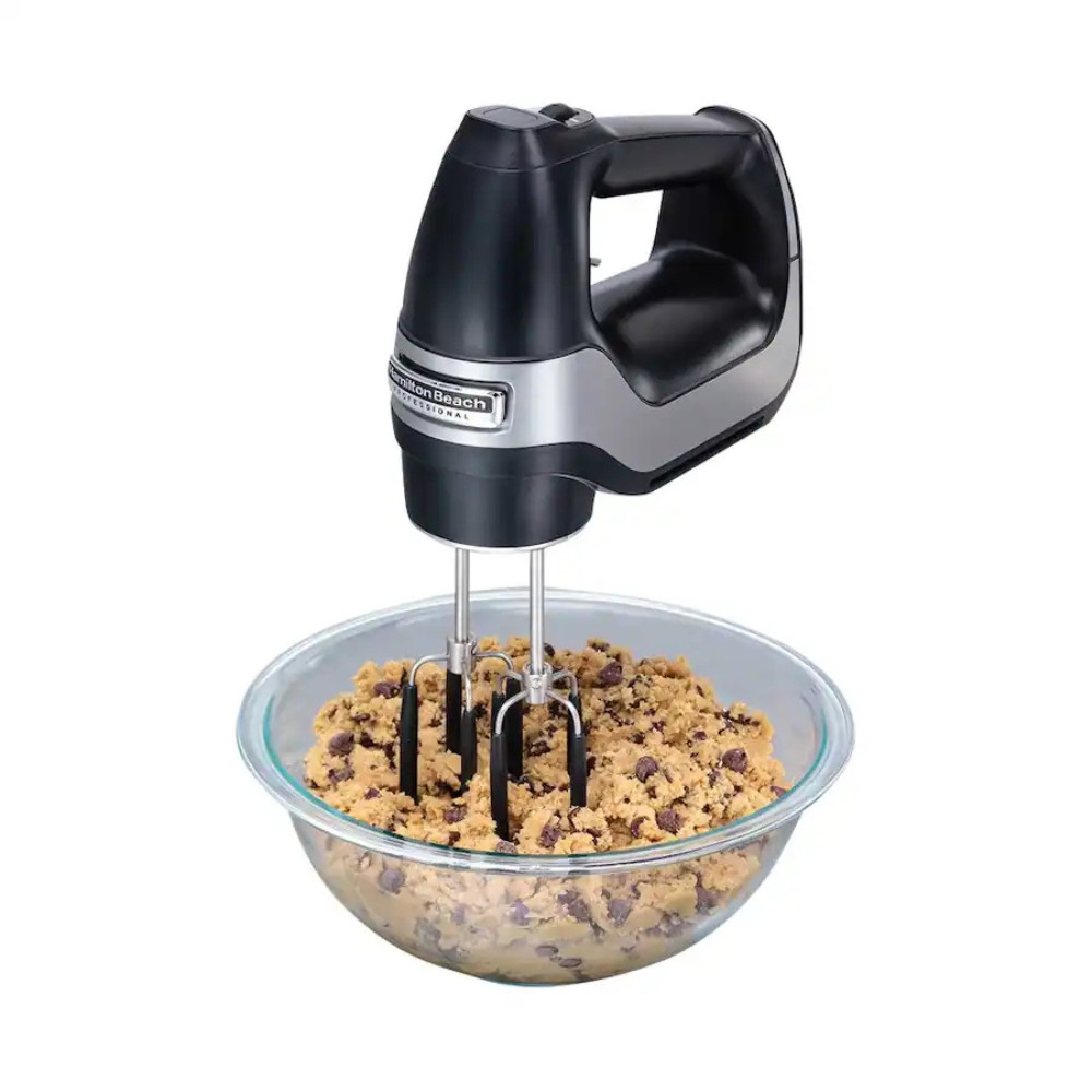 Hamilton Beach Professional 7-Speed Hand Mixer Matte Black Powerful Kitchen Tool