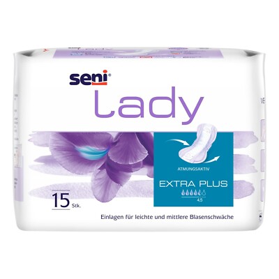Seni Lady Extra Plus Inkontinenzeinlagen 2 x 15 (30 Stück)