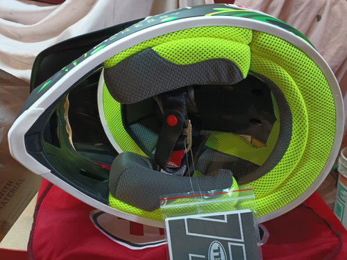 Bell Troy Lee Design Monster Energy Mx-9 MIPS McGrath Showtime matte black green - Foto 9 di 24