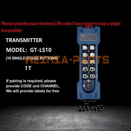 GOTi GT-LS10 Grúa Industrial Radio Control Remoto Controlador de Elevación Inalámbrico - Imagen 19 de 25