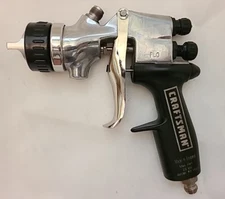 Craftsman By DeVilbiss FLG HVLP Gravity Paint Spray Gun w/No.3 Tip 1.5 Tip Used