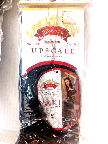 Upscale Human Hair Yaki Tangle & Shed Free 16" 1B (2 Lot) - Picture 2 of 4