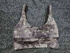 NWOT Lululemon Align Bra Shine Size 4 Diamond Dye Diffuse Dot Foil Graphite