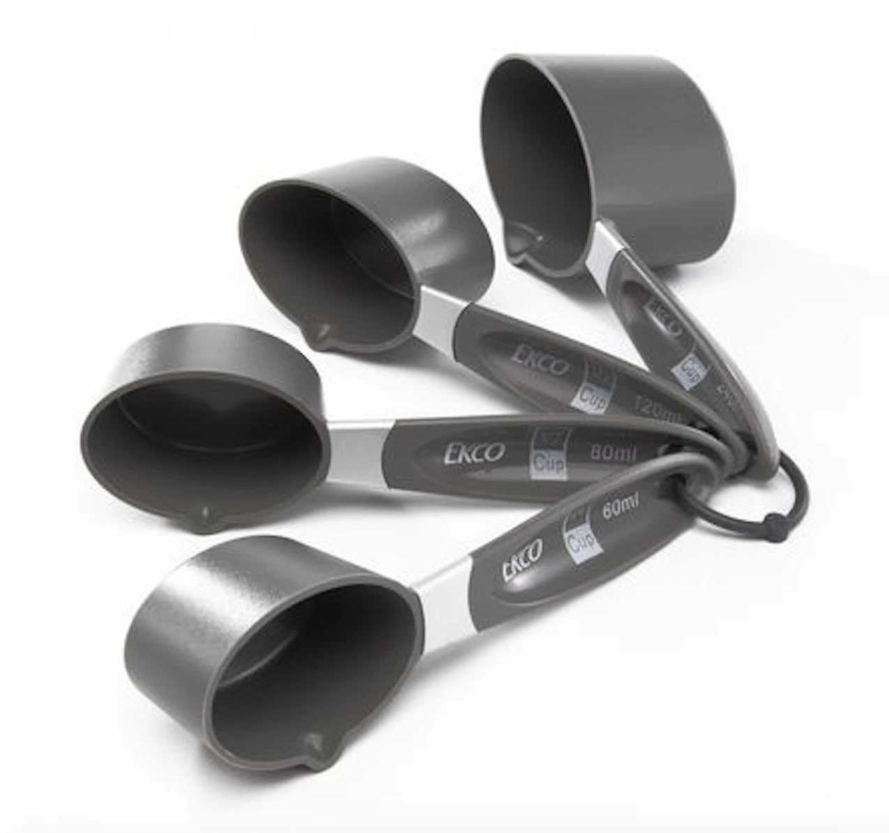 NEW Ekco 4 Piece Measuring Cups Set 1/4 1/3 1/2 & 1 Cup Nested Gift Collection!