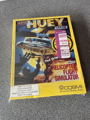 Super Huey Cosmi IBM PC 5.25'' Floppy Disk  1988 RARE Brand New Never Opened