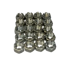 Lot of 20 Slotted Nuts M20 x 1.5 Castle Nut Zinc Plated 20FSNZ | NOS