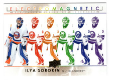 ILYA SOROKIN 2021-22 UPPER DECK HOCKEY SERIES 1 ELECTROMAGNETIC - GOLD SP