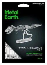 Fascinations Metal Earth 3D Laser Cut Steel Model Kit Tyrannosaurus Rex Skeleton