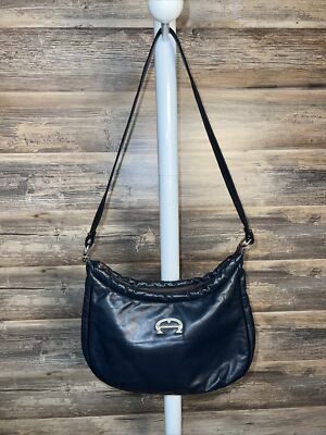Etienne Aigner Blue Leather Shoulder Bag P6