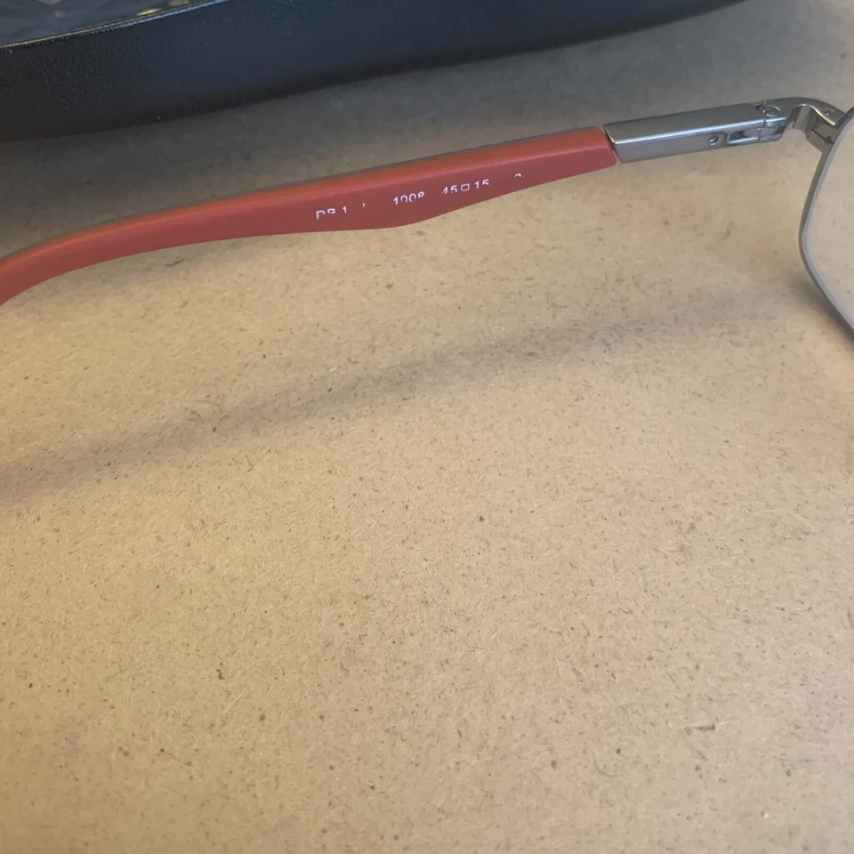 Rayban Gafas Rojo y Gris con Estuche Foto 4 de 4