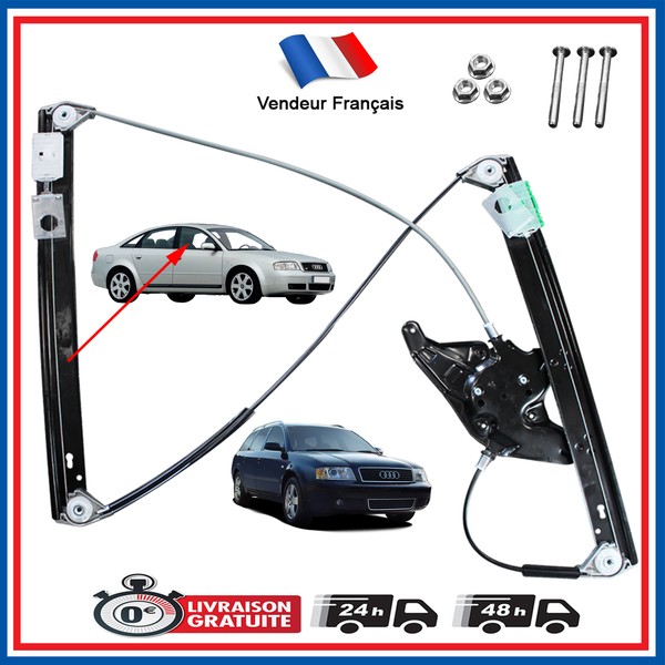 Mechanismus Elektrischer Fensterheber Vorne Rechts FüR Audi A6 1997 2004 =-image