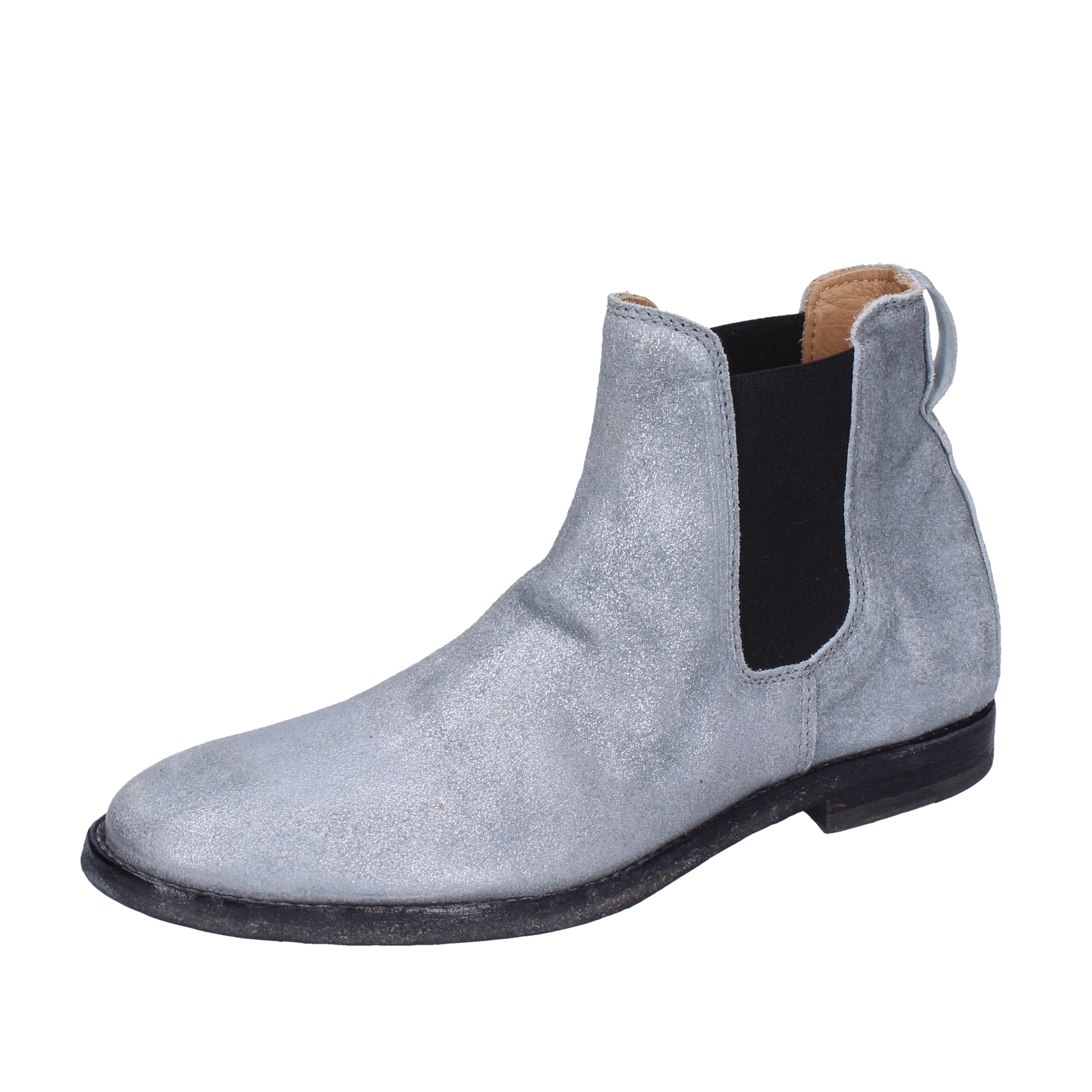 скарпе донна МОМА Стивалетти ардженто камосцио BK137 25090₽