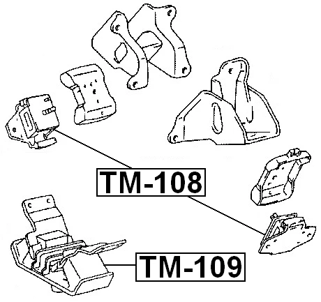 Suporte de motor dianteiro para Toyota 4-RUNNER 2002-2009 FABRICANTE DE EQUIPAMENTO ORIGINAL: 12361-67030 - Imagem 2 de 3